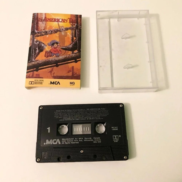 Vintage 1986 An American Tail  Music Motion Picture Soundtrack Cassette Tape - Picture 5 of 10